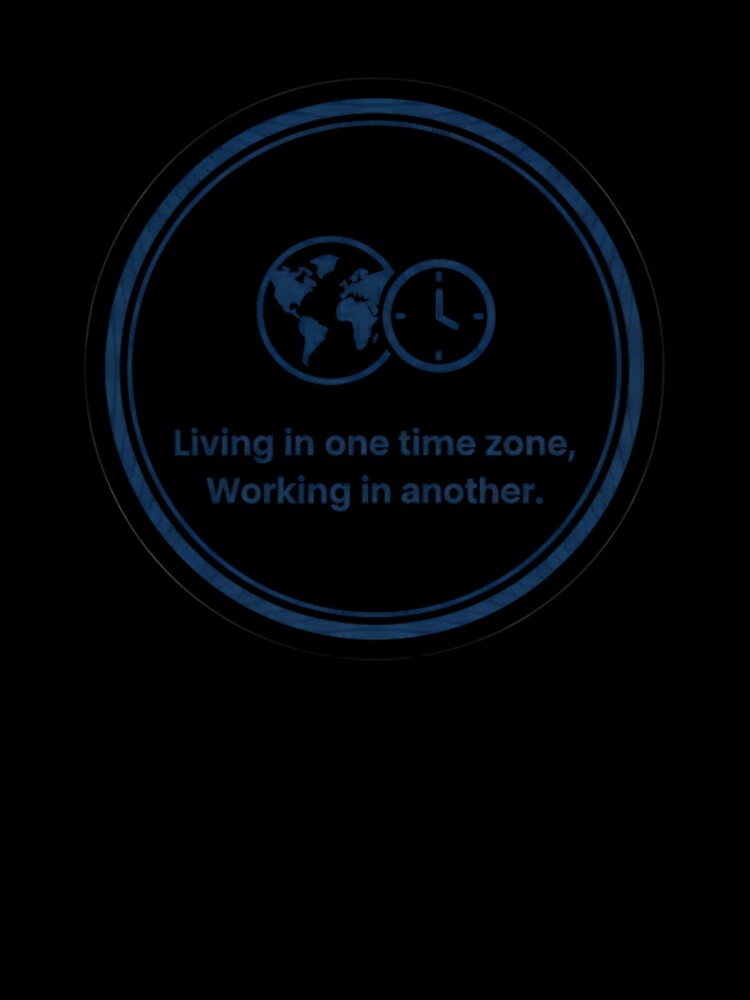 Digital Nomad Time Zone Sticker - Working in a Different Time Zone by ZYNORAworld