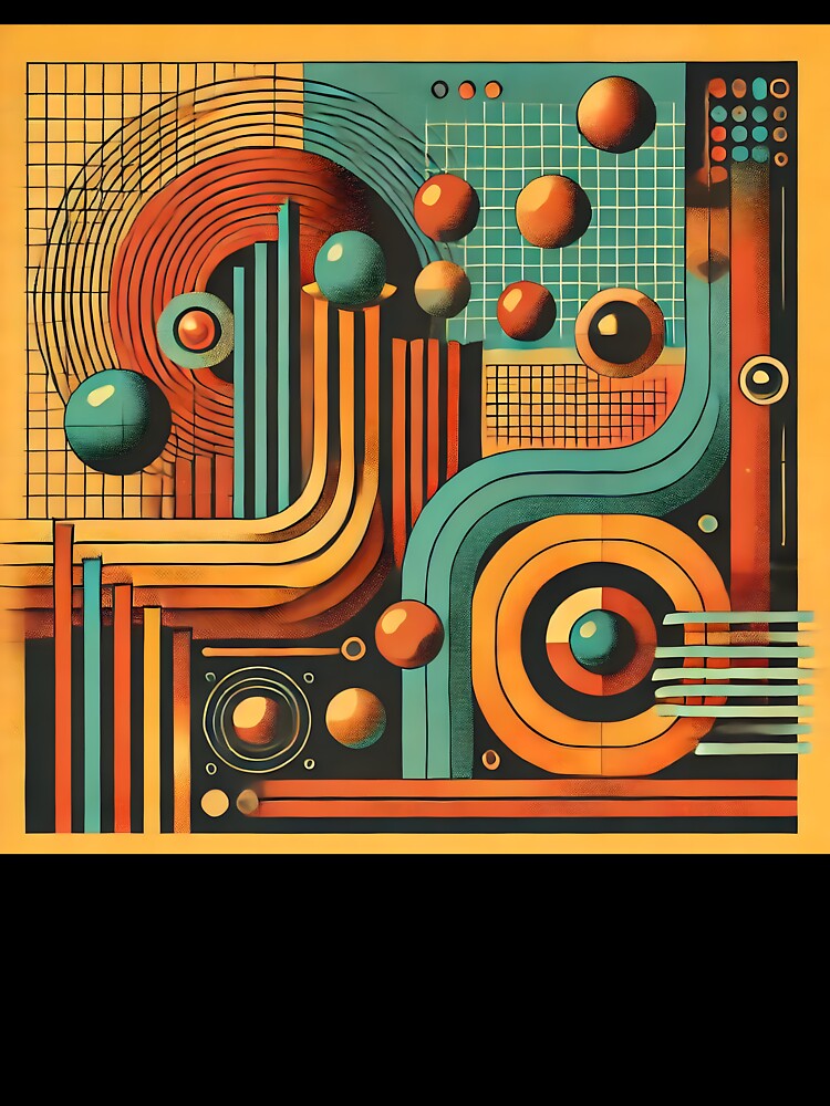 Nostalgic Retro Futurism Abstract Design by Abdulra7man369