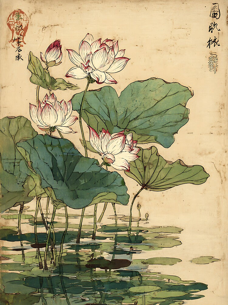 The Elegant Vintage Botanical Japanese Art by bapupa