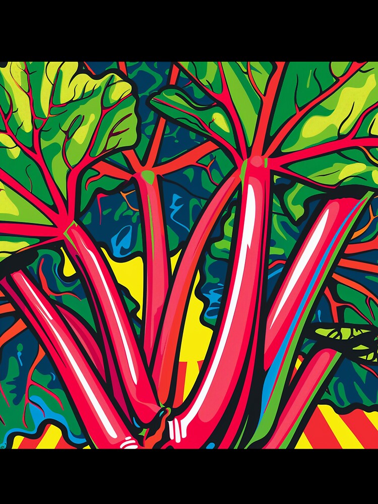 Rhubarb Pop Art 2 by AstroRisq