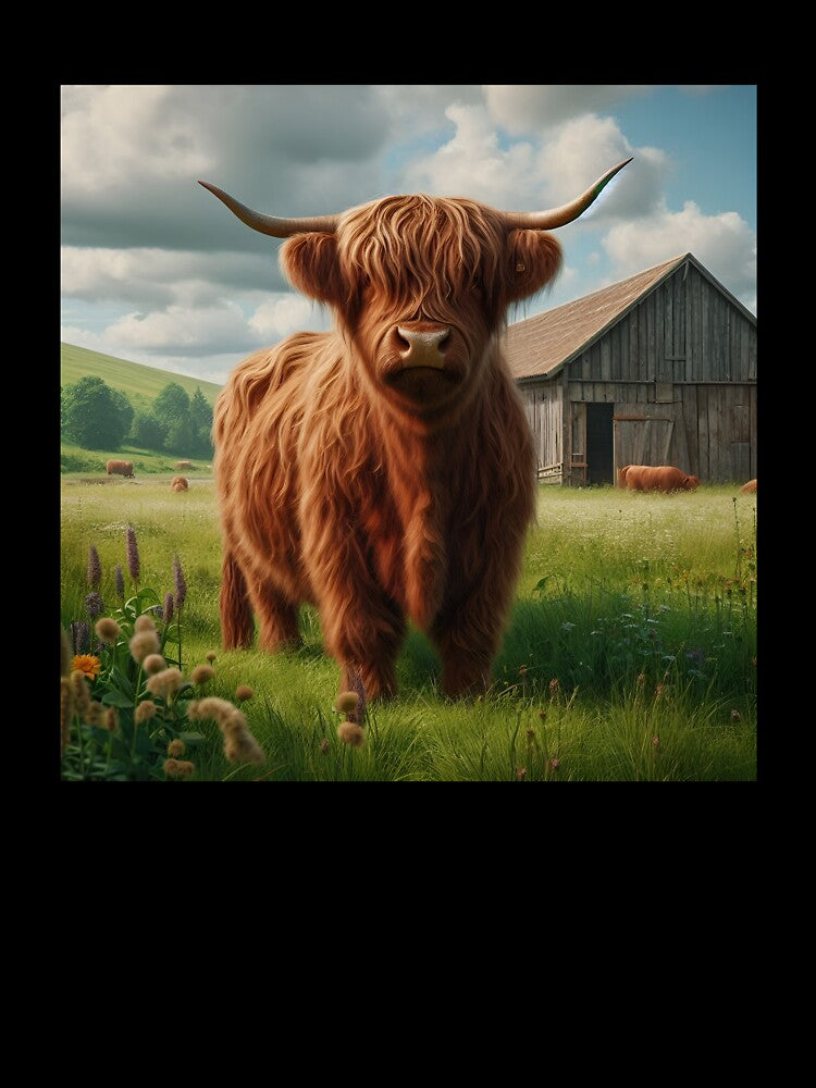 Highland Cow with barn by DT creations