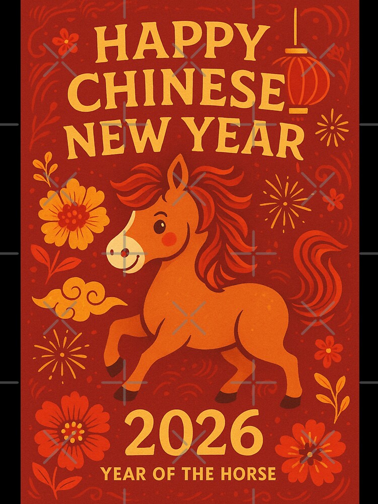Happy Lunar New Year 2026 with Horse Zodiac by Aryabek