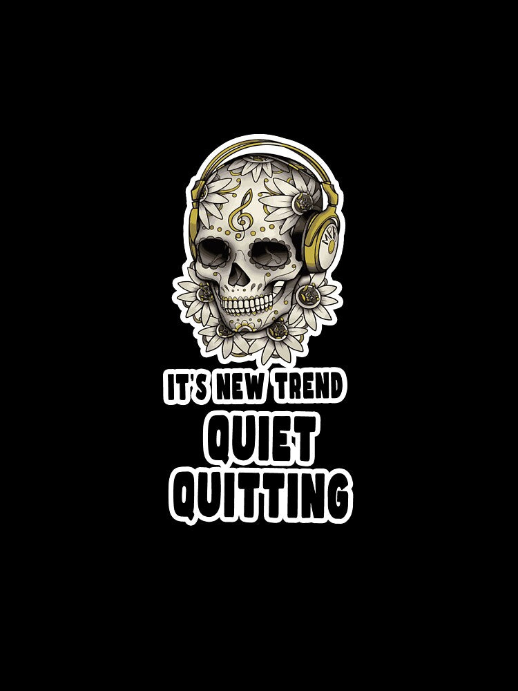 Quiet Quitting Music Skull by PodiShawna