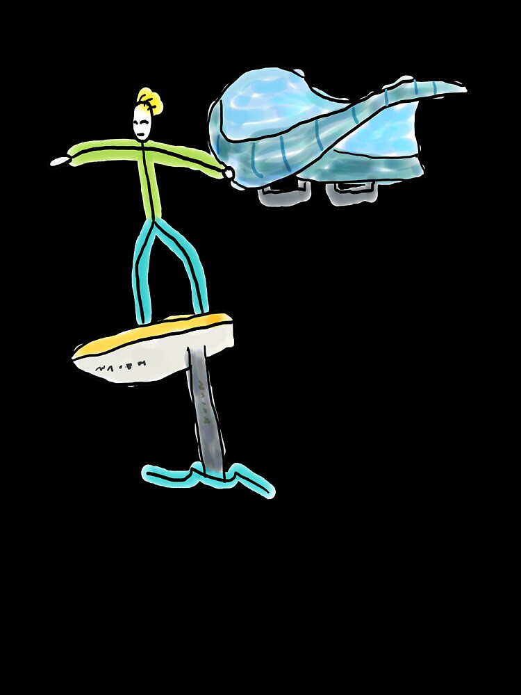 Wing Foiling Stickman by Mark-Ewbie