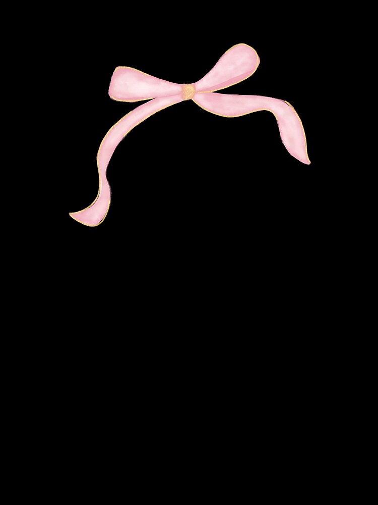 Pink and Gold Coquette Bow by PoppyseedStudios