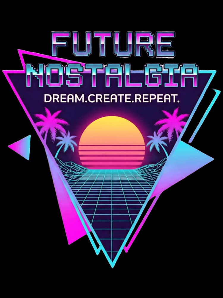 Future Nostalgia: Retro Synthwave Sunset & Palm Trees by LookLikeBrand