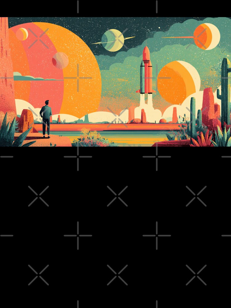 Space journey in a desert land by anytka