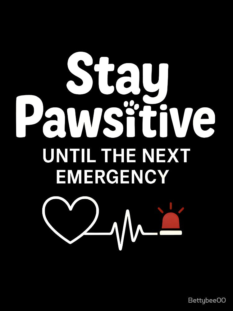 Stay Pawsitive — Funny Veterinary Quote by Bettybee00
