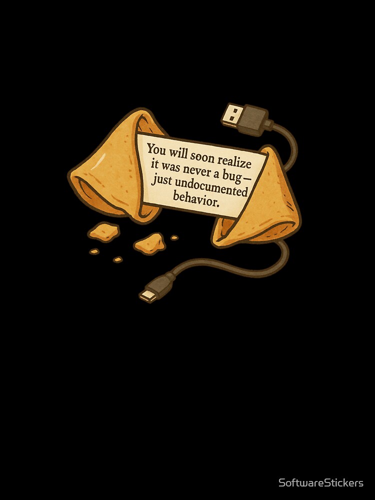 “Bug or Feature?” – A Fortune Cookie for Developers by SoftwareStickers