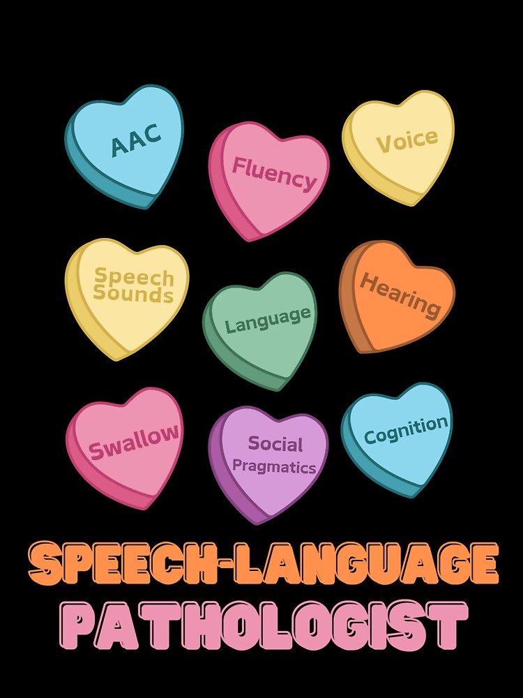 Speech-Language Pathologist Big 9 Candy Hearts by courtaboud