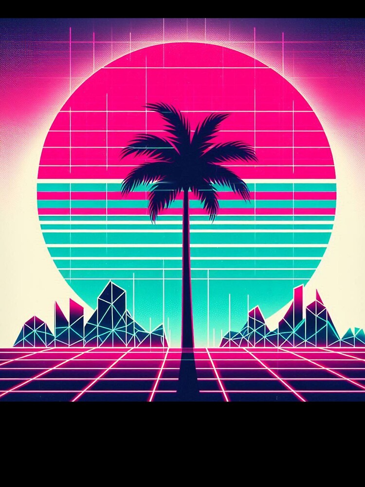 Synthwave Sunset – Retro Palm Dreamscape by Dogandesighn
