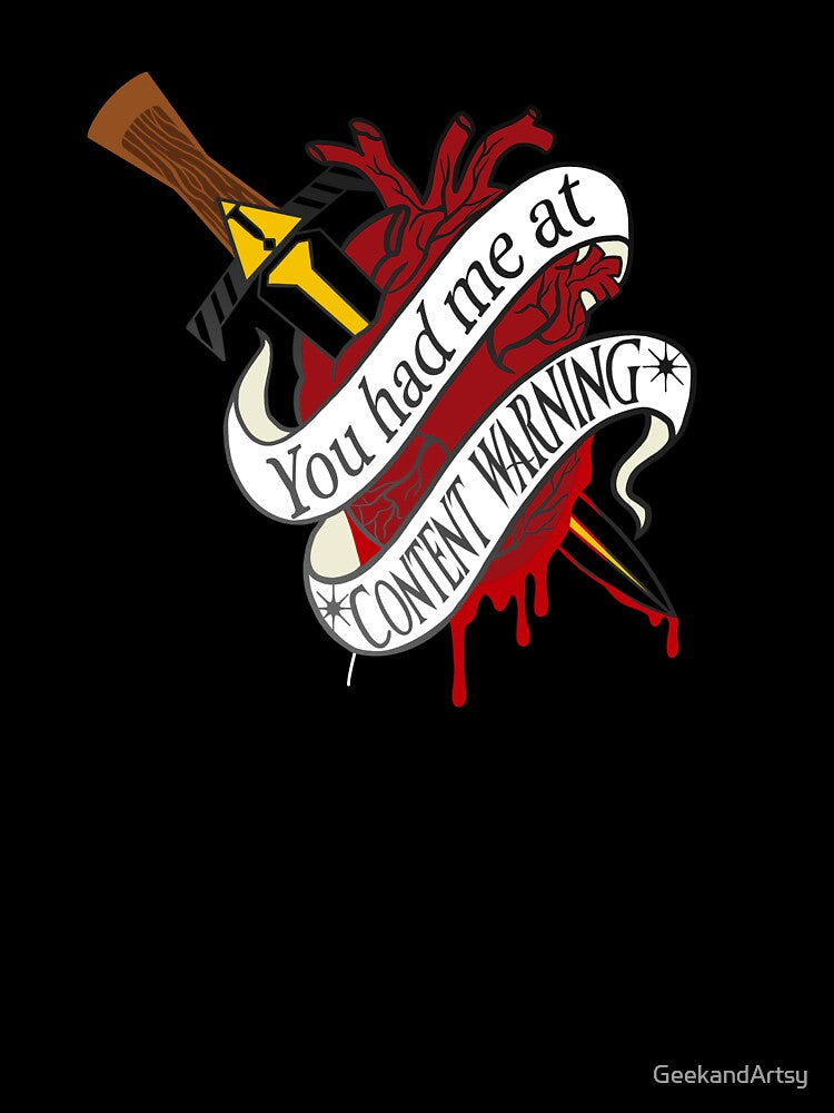 You had me at content warning, book lover by GeekandArtsy