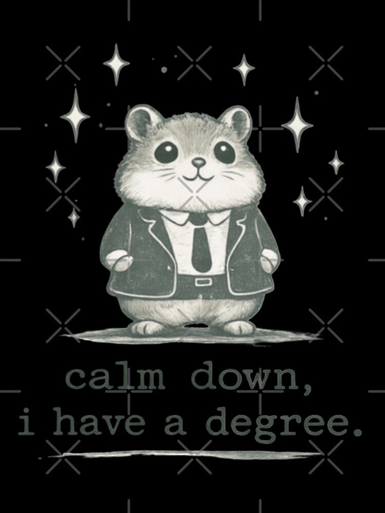 Calm Down, I Have A Degree Funny Graduation Design by Thread&Fable