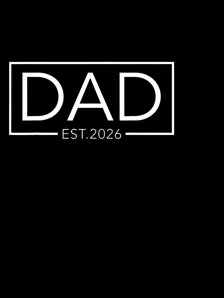 Mens Promoted To Dad Est 2026 Daddy To Be Gifts First Time Dad by GabrielaPeterse