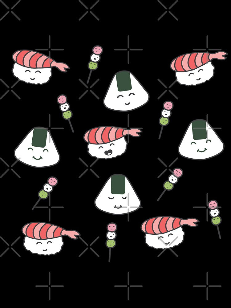 Kawaii Sushi Pattern by neopop
