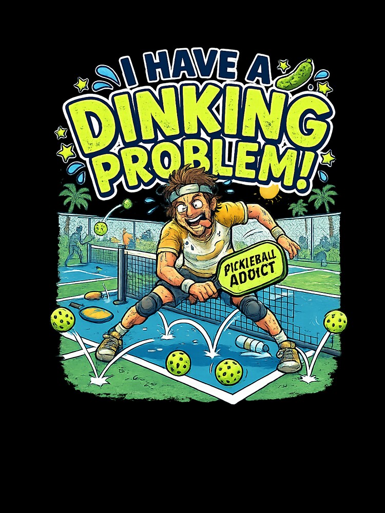 I Have A Dinking Problem Funny Pickleball Addict by Pickleball Globe