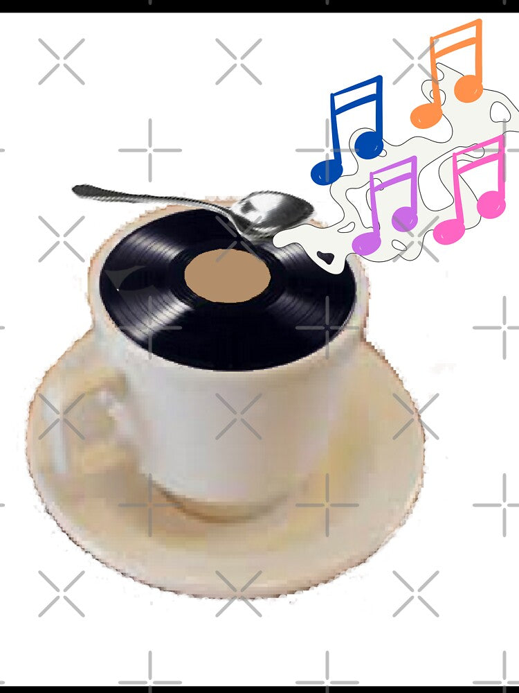 coffee music vinyl record by bob-design1