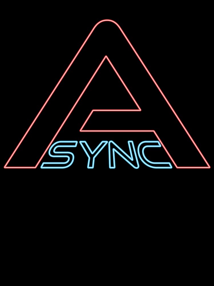 Async Neon Logo Backrooms by Power Up Prints