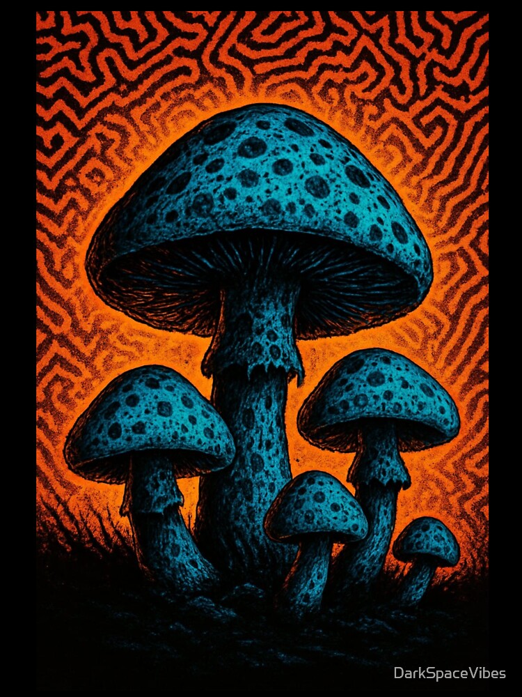 Neon Shrooms – The Forest That Sees You Back by DarkSpaceVibes