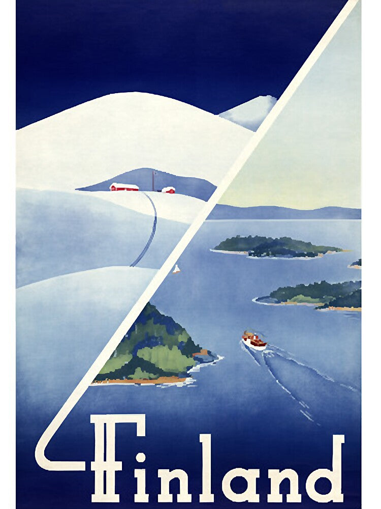 Vintage Travel Poster Finland by nyCatron00