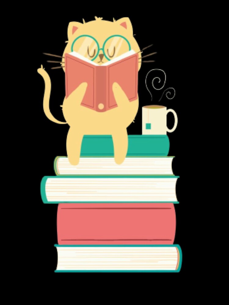 cat i read banned books funny bookworms reading book by peterArt22
