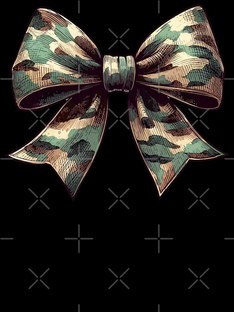 Coquette Camo Bow Hunting Women Cute Sketchy by TomFrontierArt