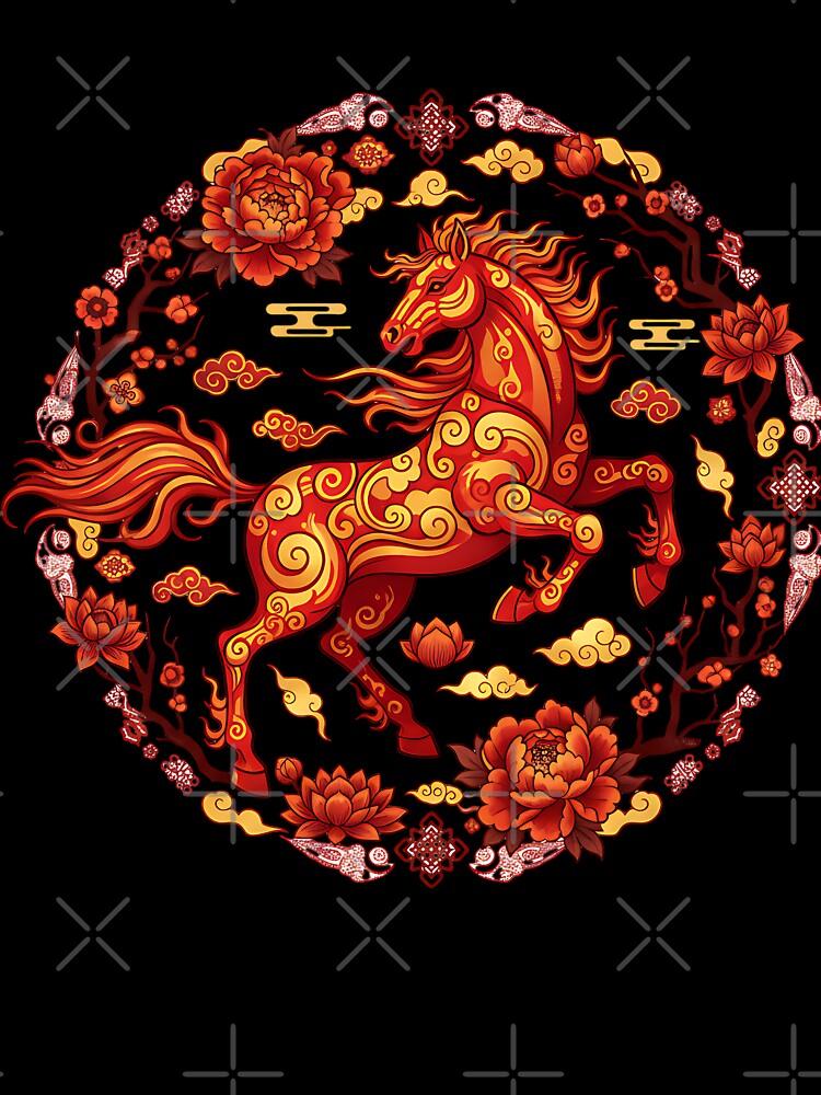 Fire Horse Lunar New Year by Nacho Average Designs