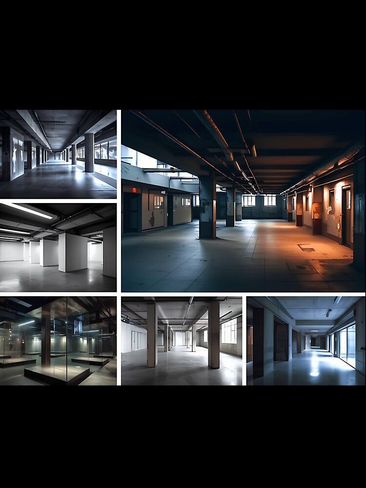 Abandoned Office Liminal Space Concept Art by xuxqhpbmr34