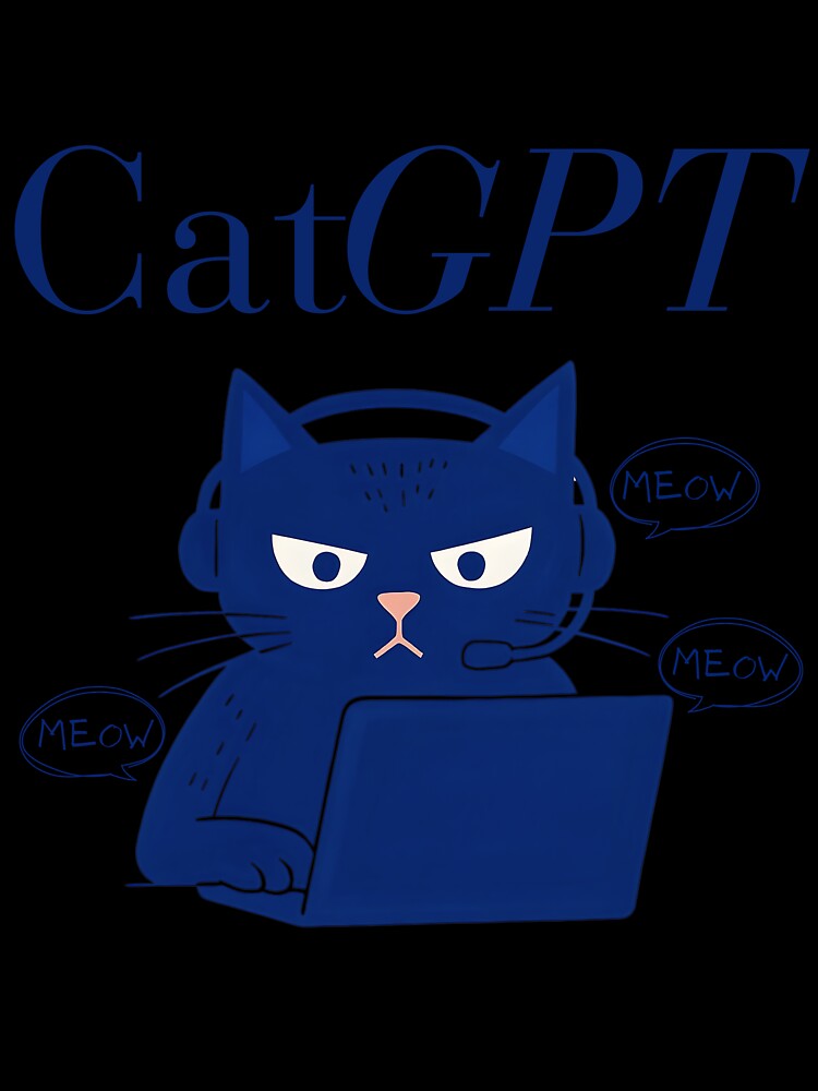 CatGPT – Funny Cat AI Meme for Tech Nerds and Developers by Honominu