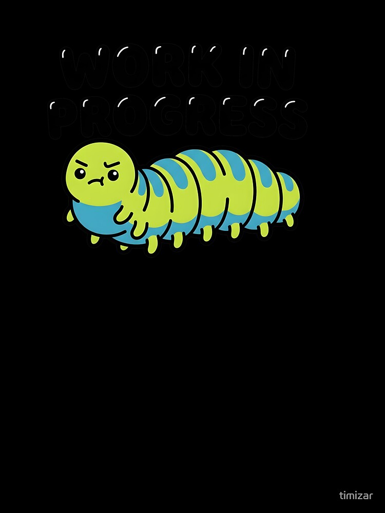 Caterpillar Work in Progress – Nostalgic Childhood Insect Design by timizar