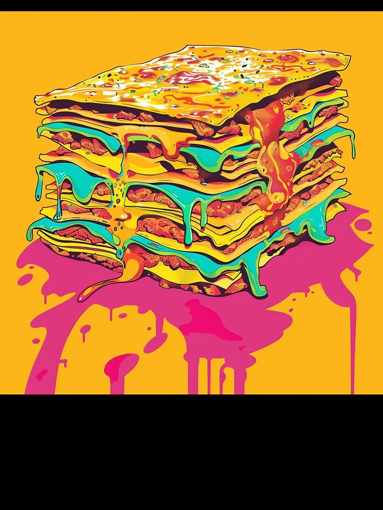 Lasagna Pop Art 4 by AstroRisq