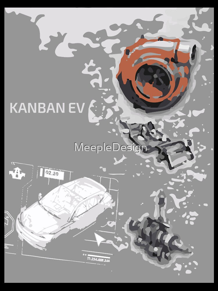 Kanban EV - Board Games Design - Movie Poster Style - Board Game Art by MeepleDesign
