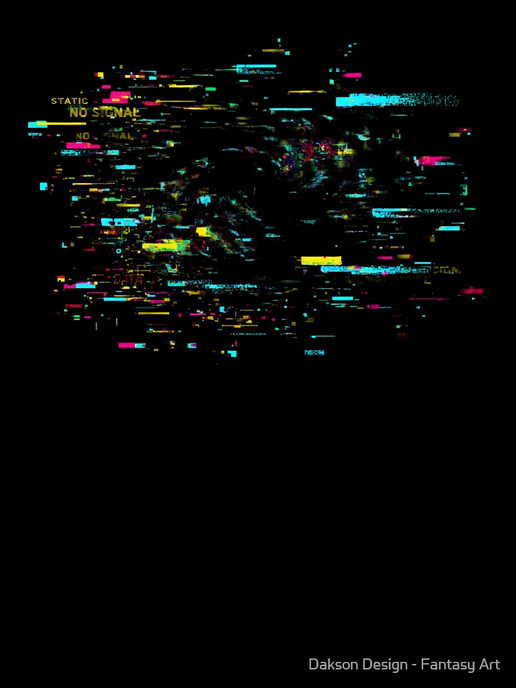 System Failure - Digital Static Noise Glitch Art by Dakson Design - Fantasy Art