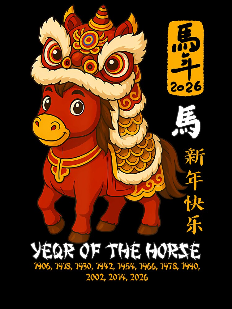 Lion Dance Year Of The Horse Lunar New Year 2026 by GraceShelley