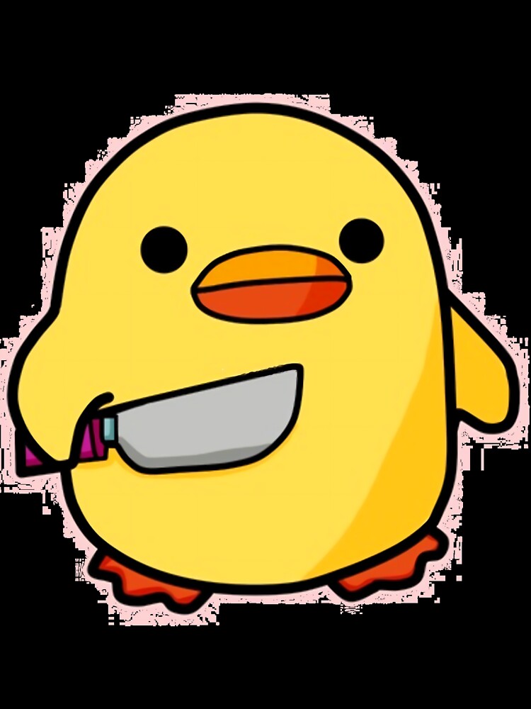 Duck with knife  iPhone Case by wudktforavd3