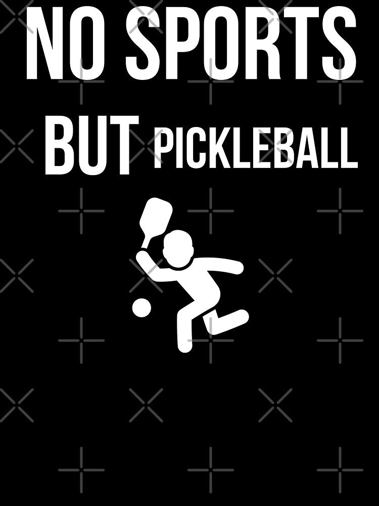 No Sport But Pickleball Funny Player Silhouette by area248