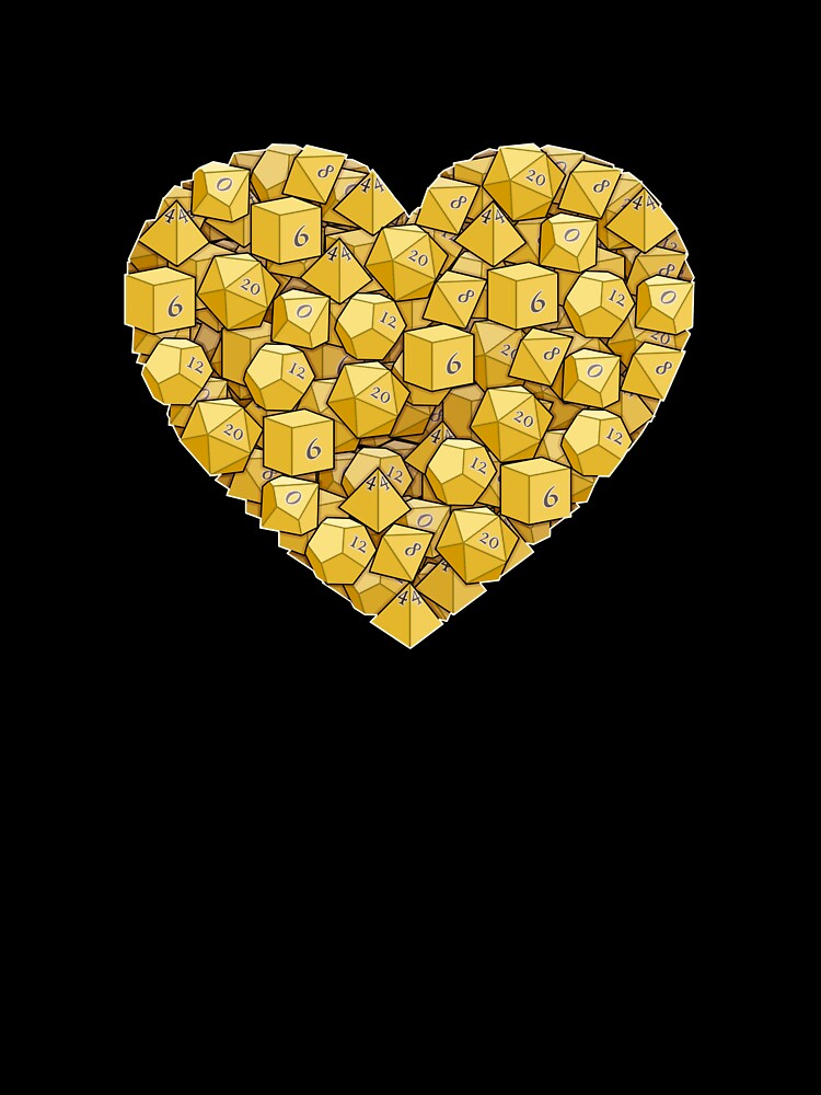 Dice Heart - Yellow by -Solarly-