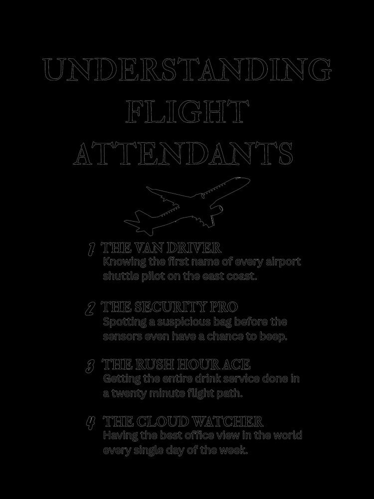 Jet Lag Champ Flight Attendant Aesthetic Art by PsyFlow35