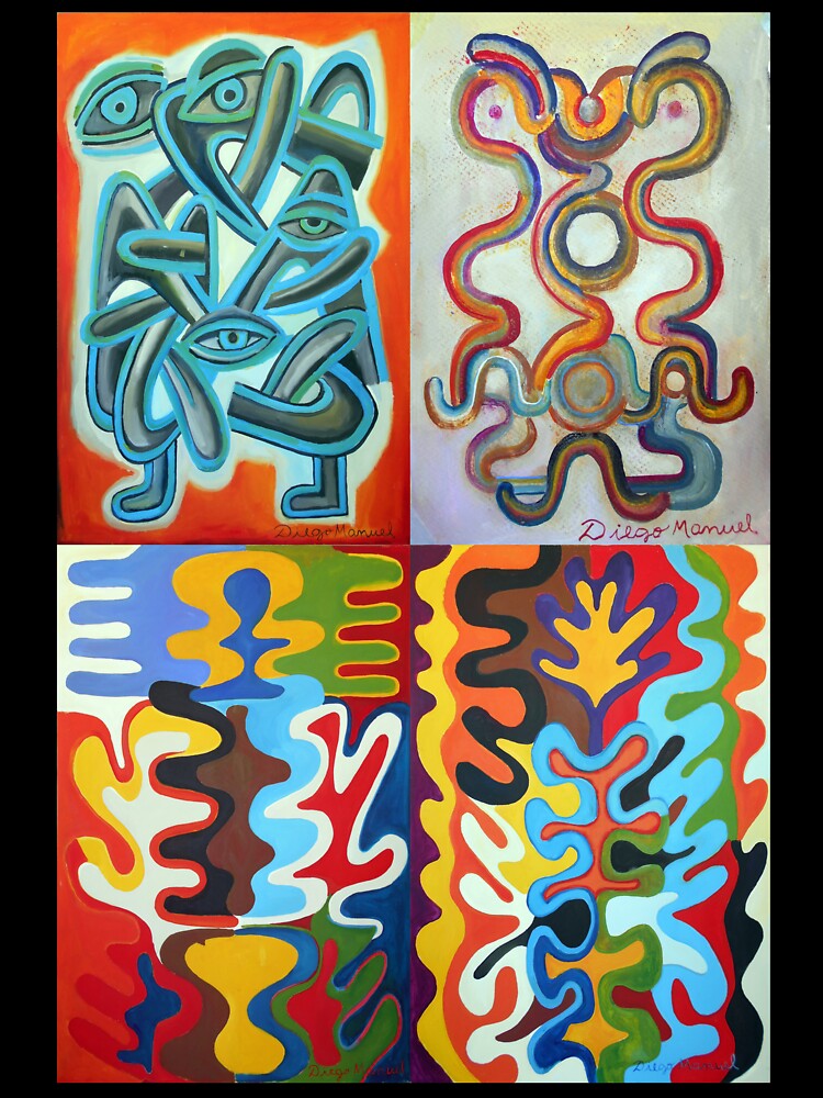 4 pop abstract by Diego Manuel Rodriguez