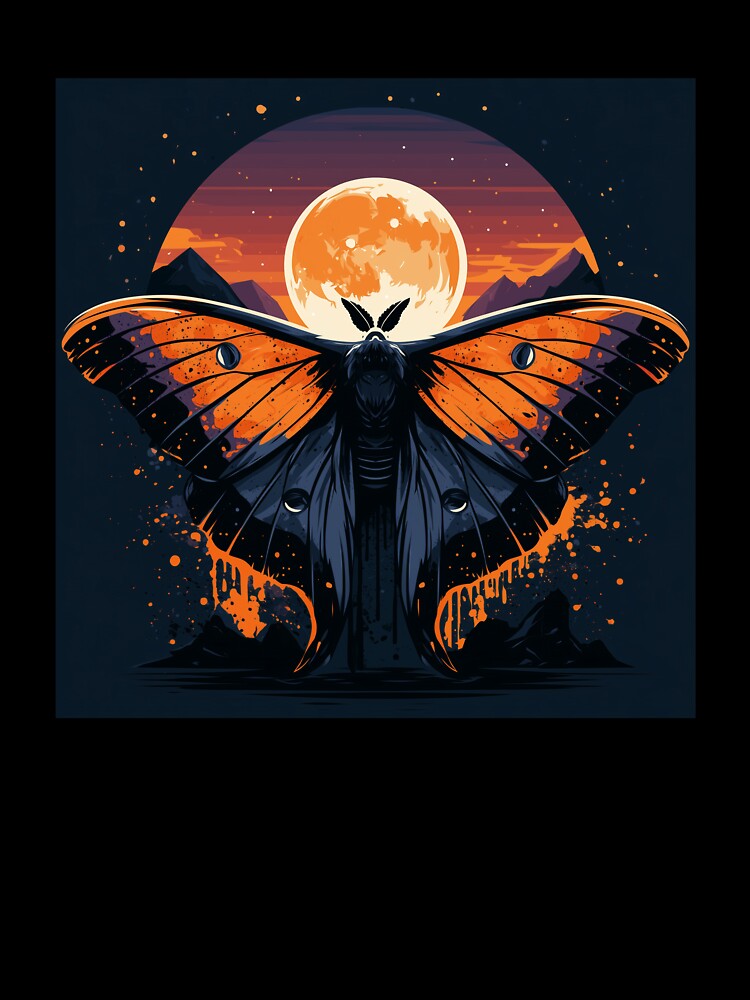 Luna Moth Moonrise - Mythic Night Wings by QuantumQGear