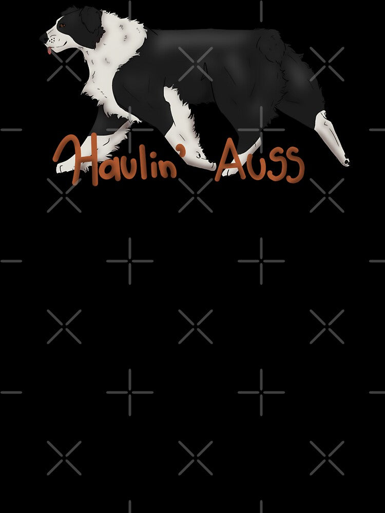 Haulin Auss Australian Shepherd Aussie - Black Bi Pet Gift by UptownMuttCreations