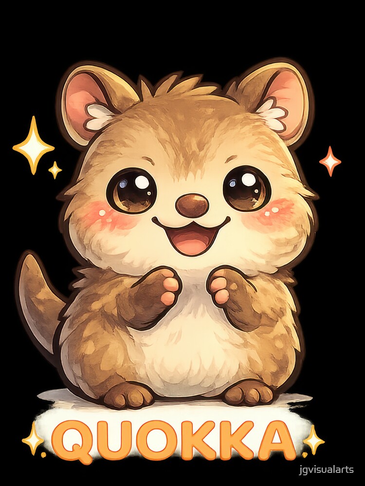 Quokka Kawaii Sticker (Cute Happy Quokka Character) by jgvisualarts