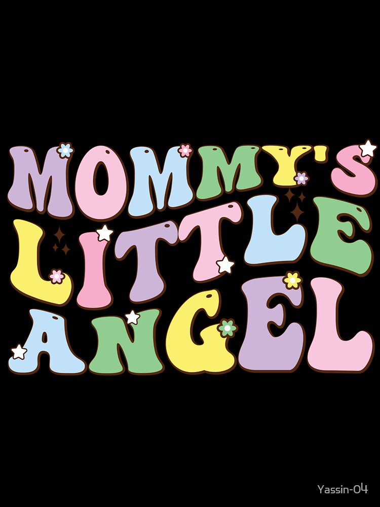 Retro Mommy's Little Angel Groovy - Unique Vintage Kids Tee by Yassin-04