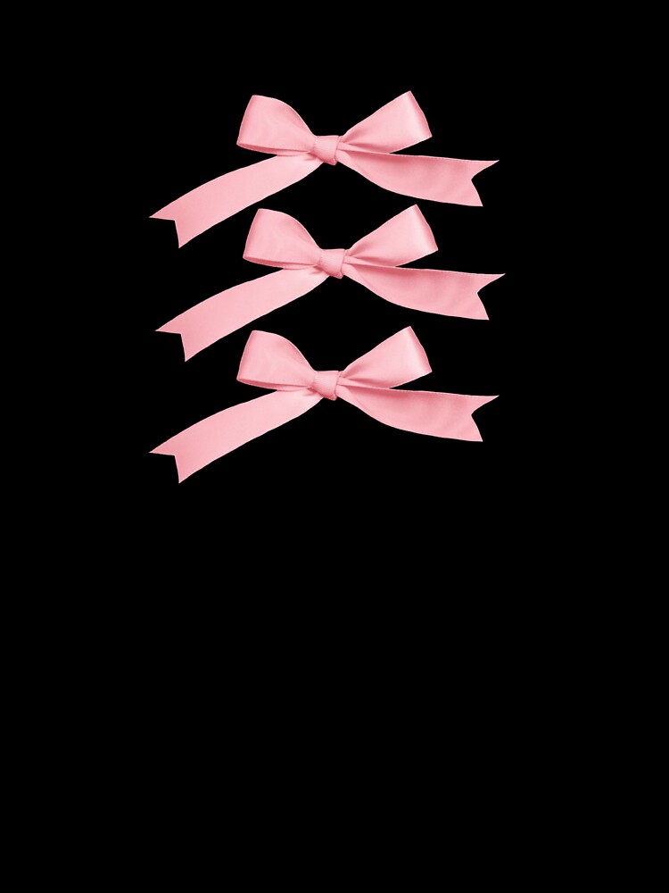 Coquette balletcore pink ribbon bow by Pixiedrop