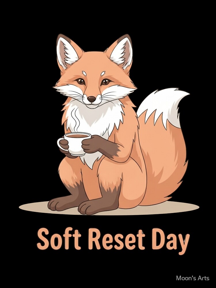 Pastel Fox Soft Reset Day Relaxing Meme Art by Moon's Arts