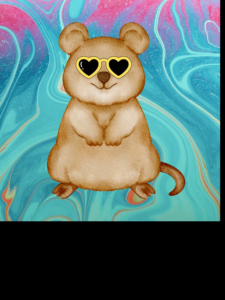 Hippie Quokka with Heart Glasses – Cute Music Festival Vibes by oldschoolway