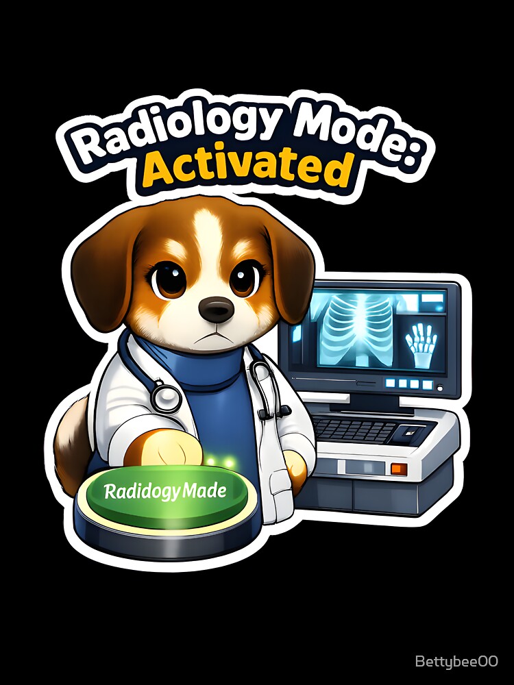 Radiology Mode Activated – Funny Veterinary X-Ray Design by Bettybee00