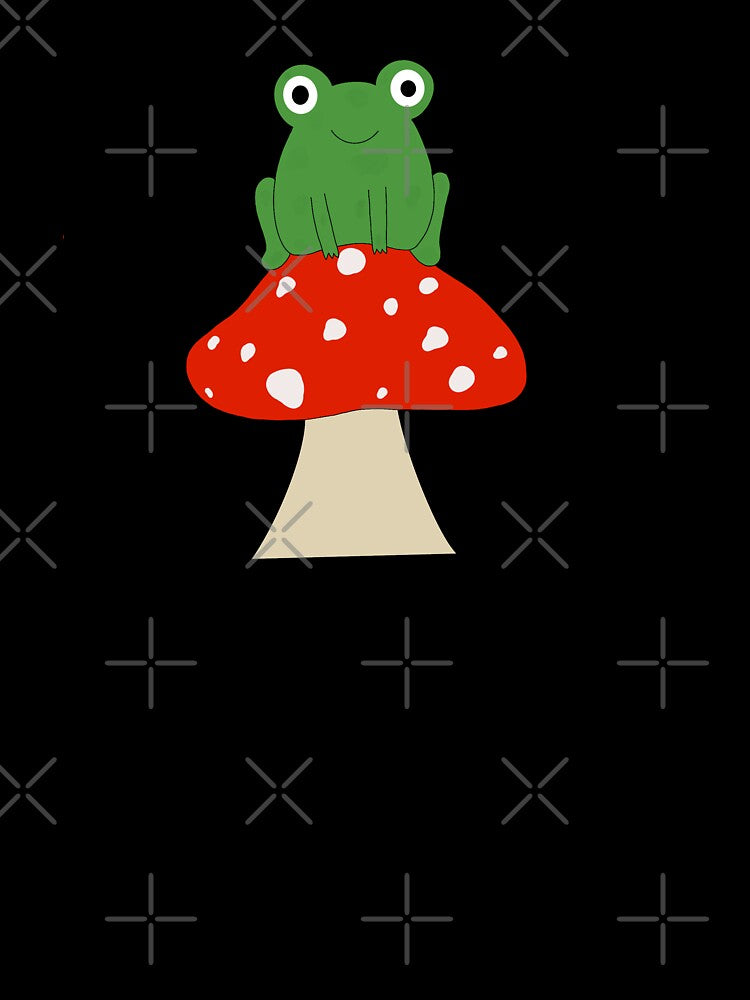 Frog on Mushroom by Mackenzie  Epperson