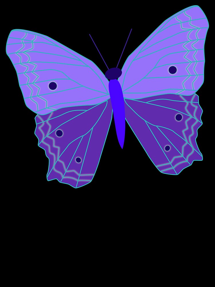 Blue Purple Butterfly by EBParsley