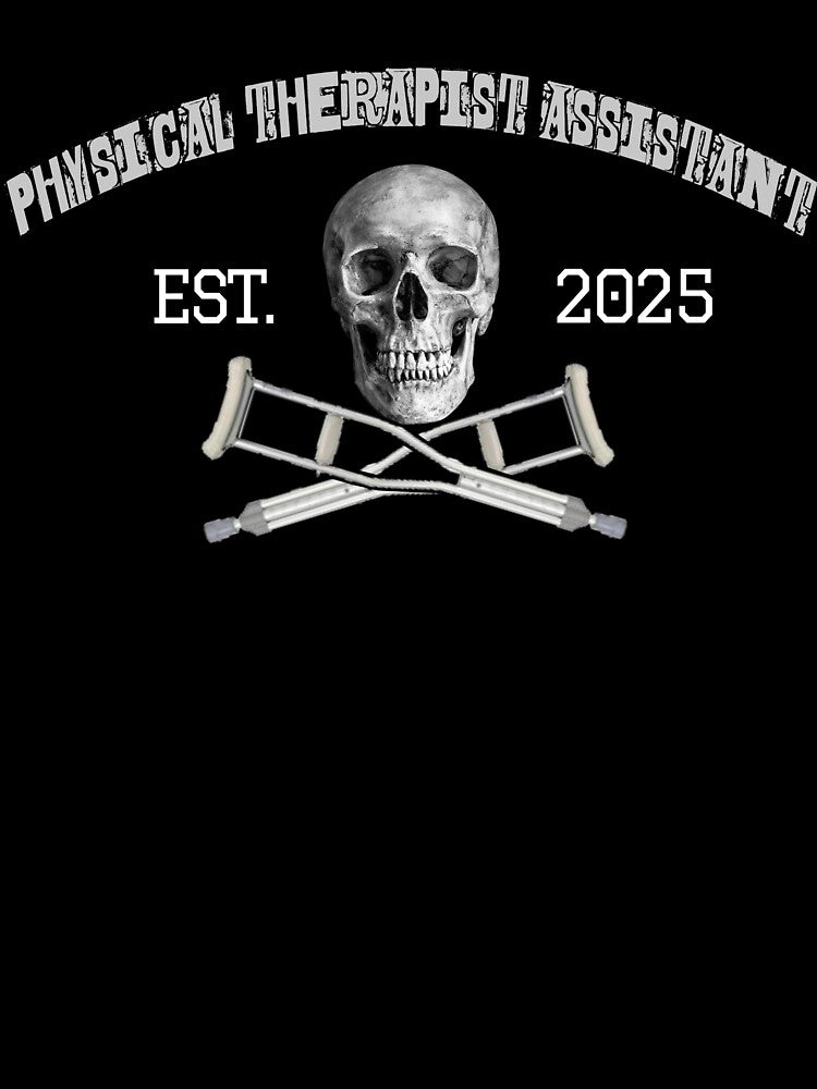 Physical Therapist Assistant Skull and cross bones by wowwmorgan